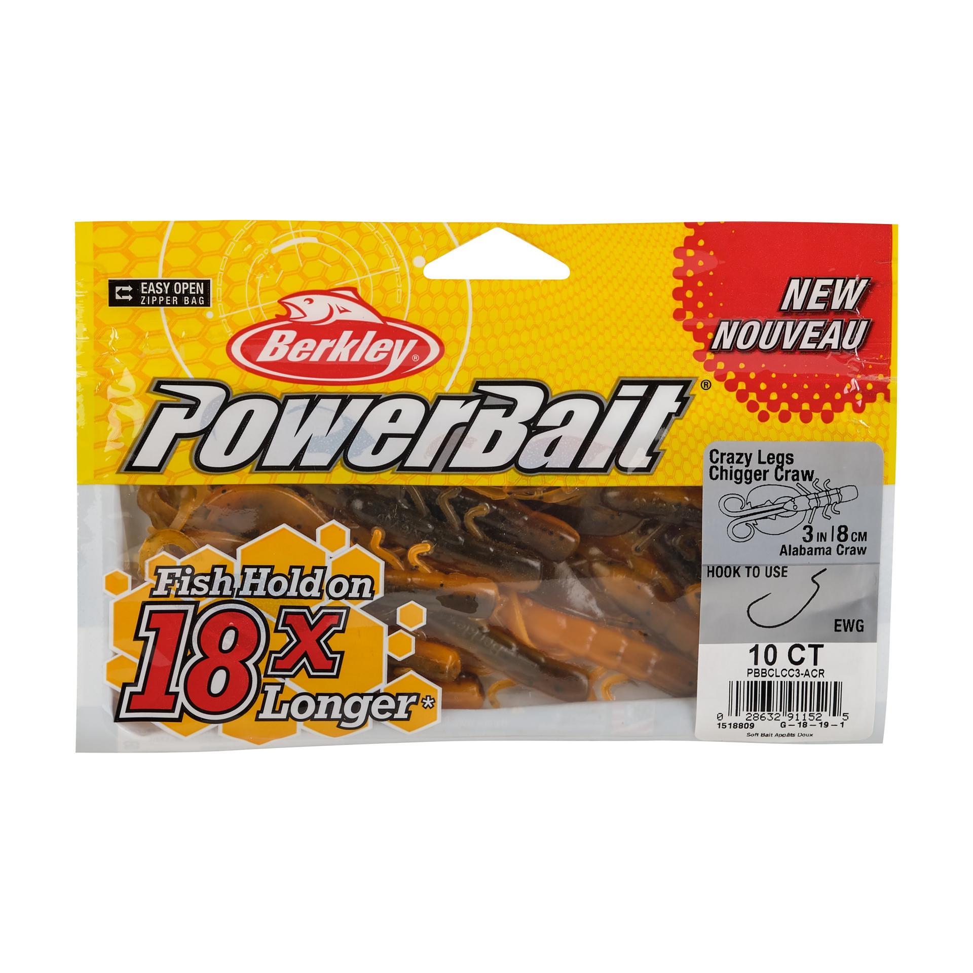 PowerBait? Crazy Legs Chigger Craw - Image 33
