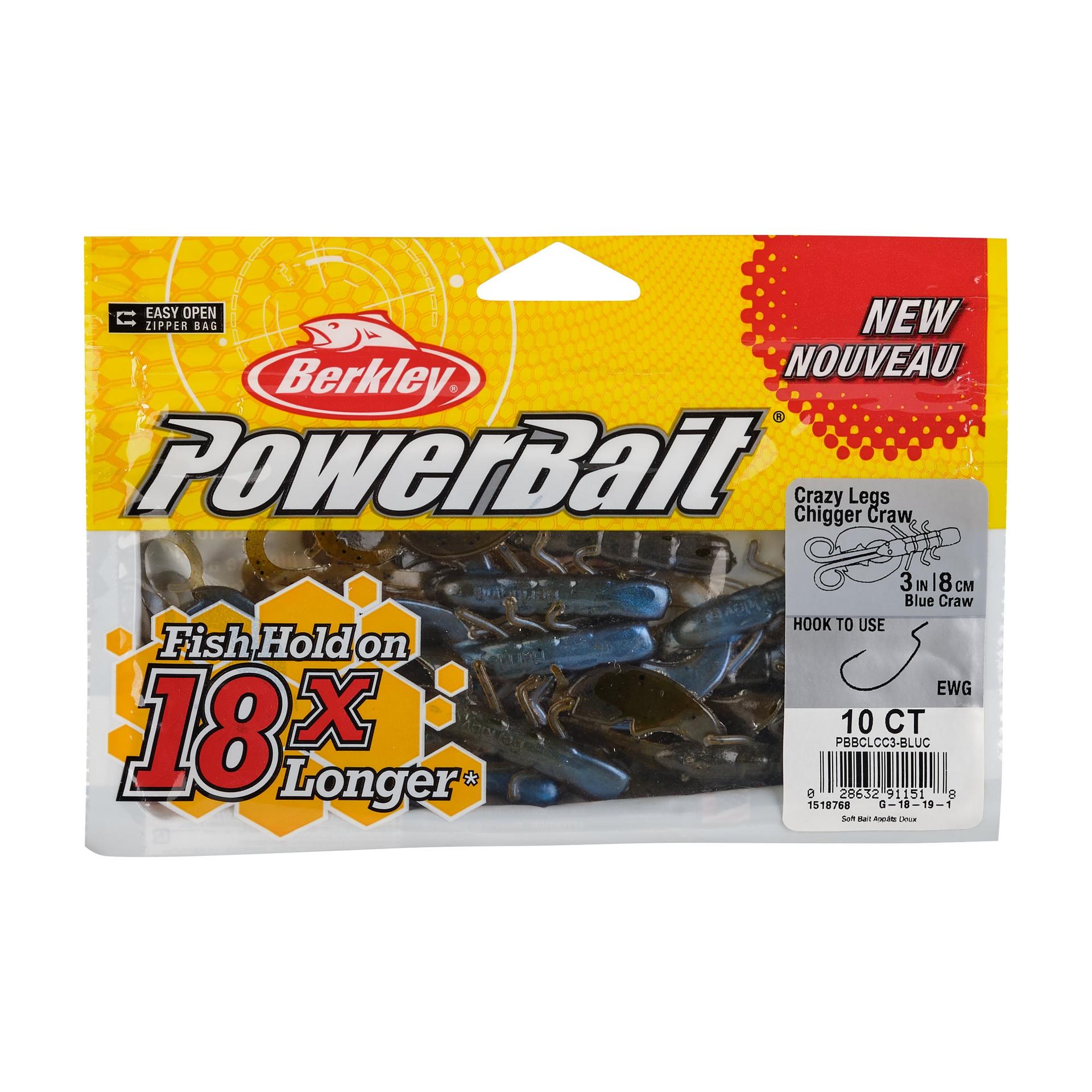 PowerBait? Crazy Legs Chigger Craw - Image 32