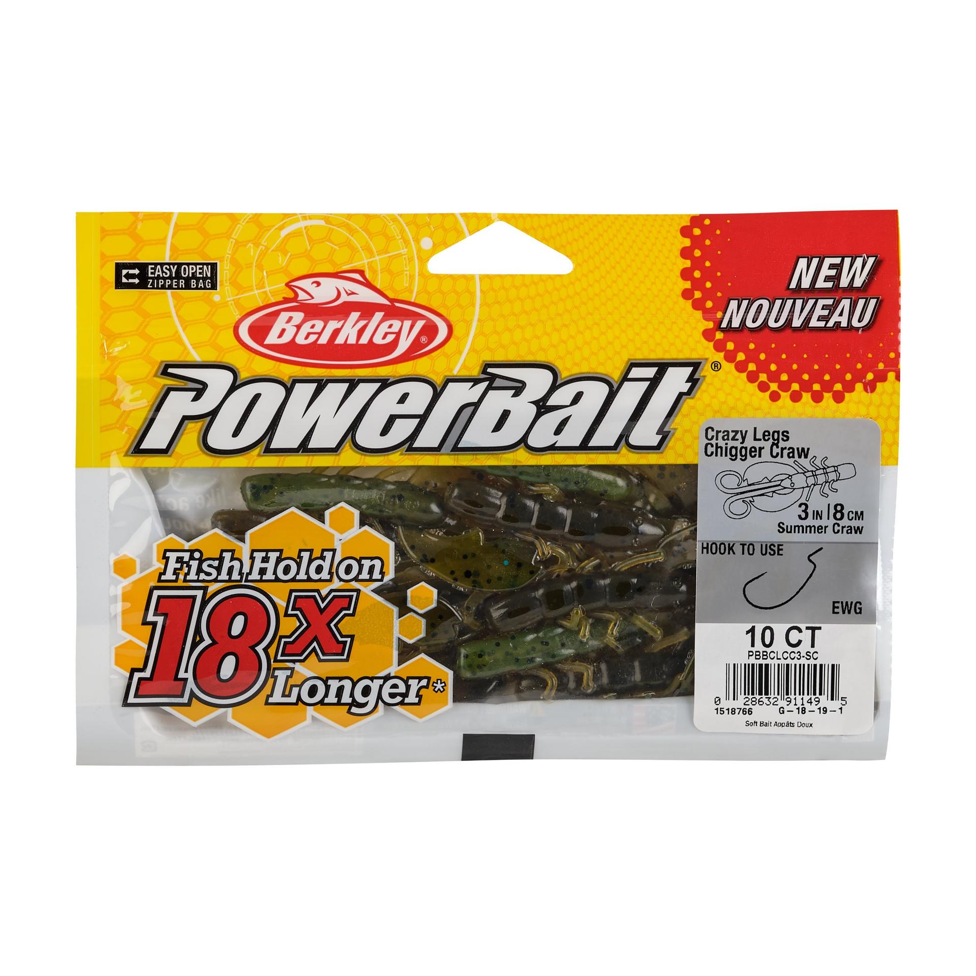 PowerBait? Crazy Legs Chigger Craw - Image 30